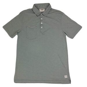 Linksoul Golf Luxury Cotton Polo Shirt Tempus Fugit Sage Green Mens Small S